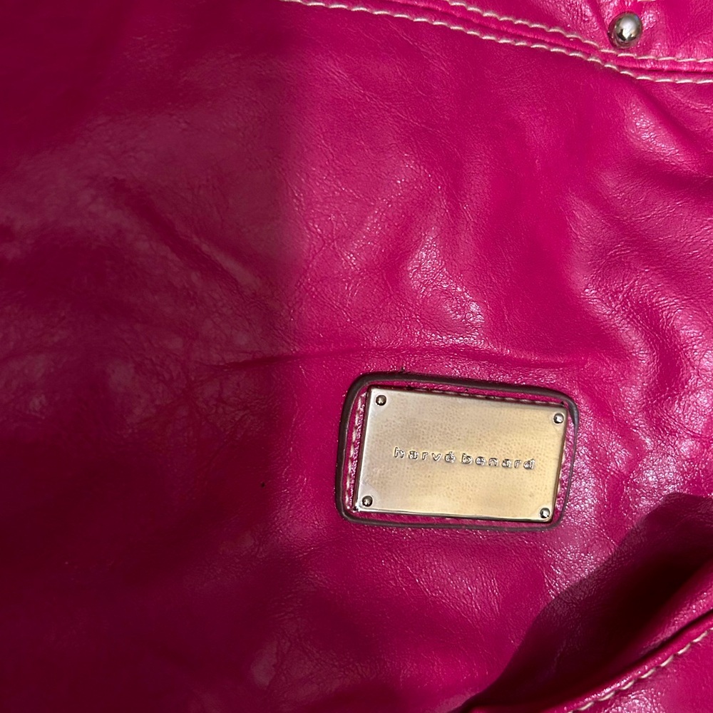 Large pinkish red Harve Benard bag in excellent condition. - Picture 5 of 5